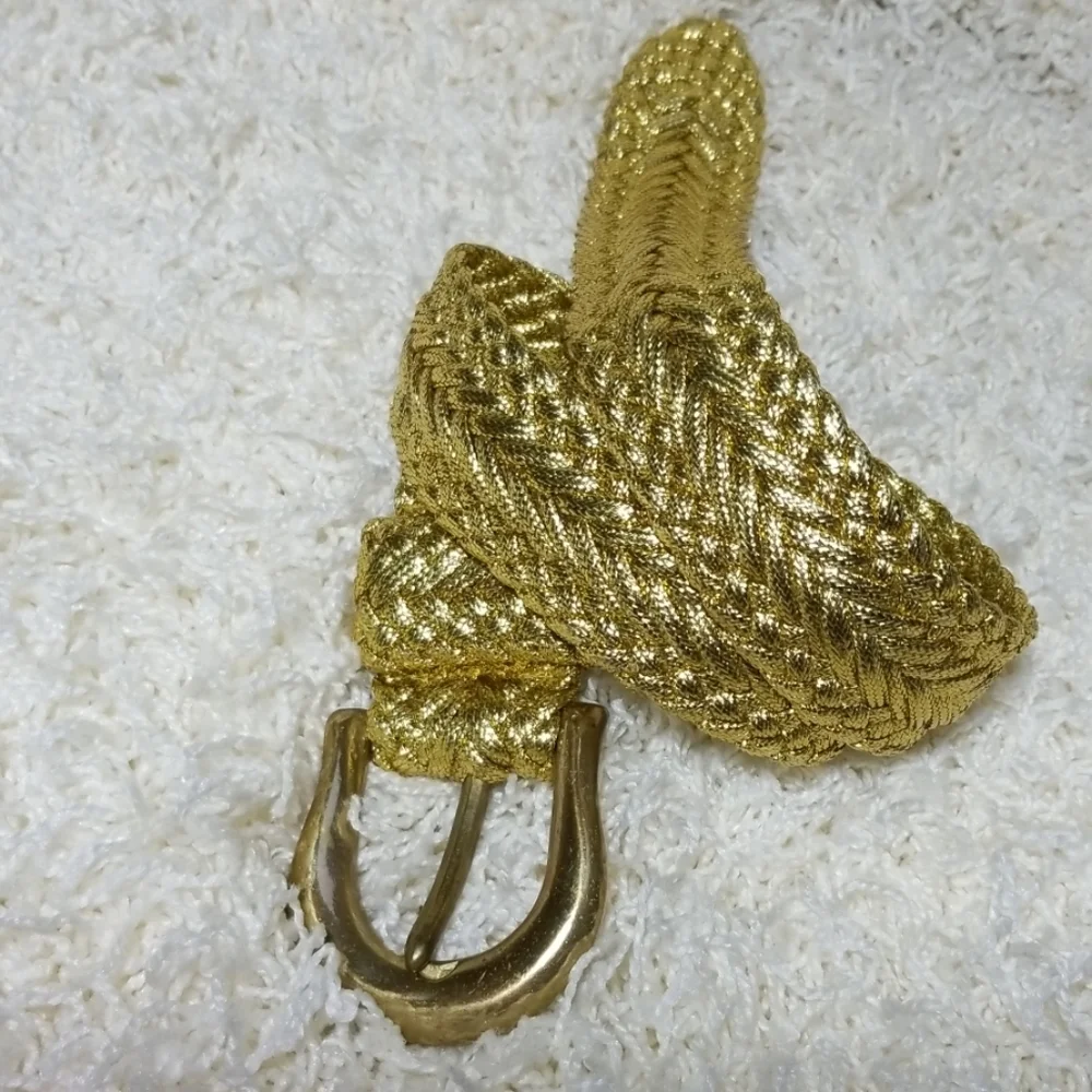 Gold braided Solid Brass Buckle 2
